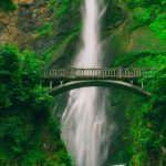 High Resolution - Bridge Near Waterfall