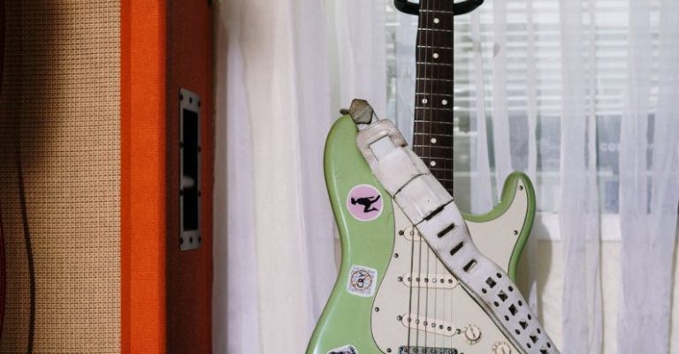 Surround Sound Systems - White and GreenStratocaster Electric Guitar