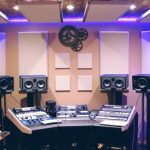 Audio - Recording Studio With Ultra Violet Florescent