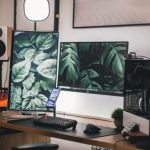 Streaming Services - Black Flat Screen Computer Monitor on White Wooden Desk