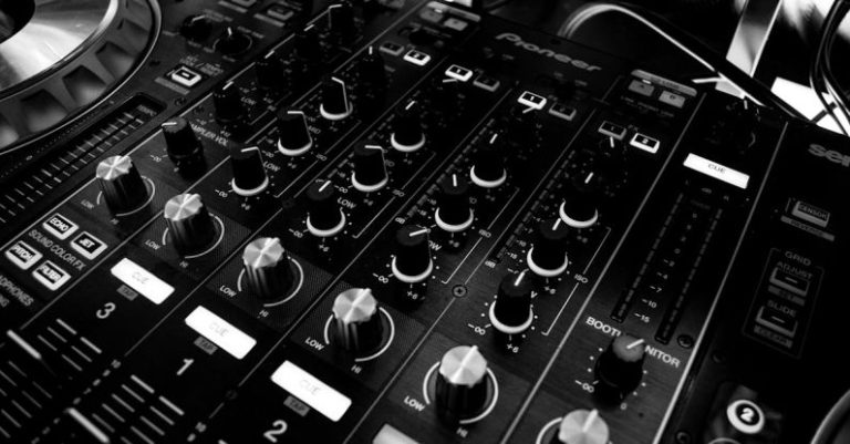 Audio - Black and Silver Mixing Board
