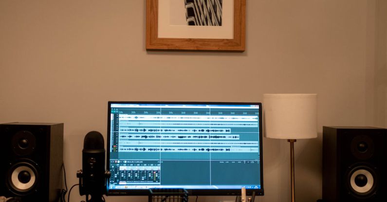 Audio Software - Audio Software on Monitor Screen on Desk